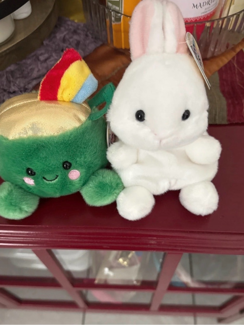 White Plush Bunny Stuffed Animal - Soft Comfort Toy